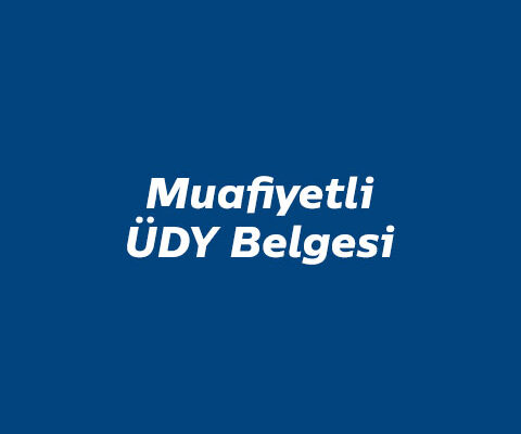 Muafiyetli ÜDY Belgesi